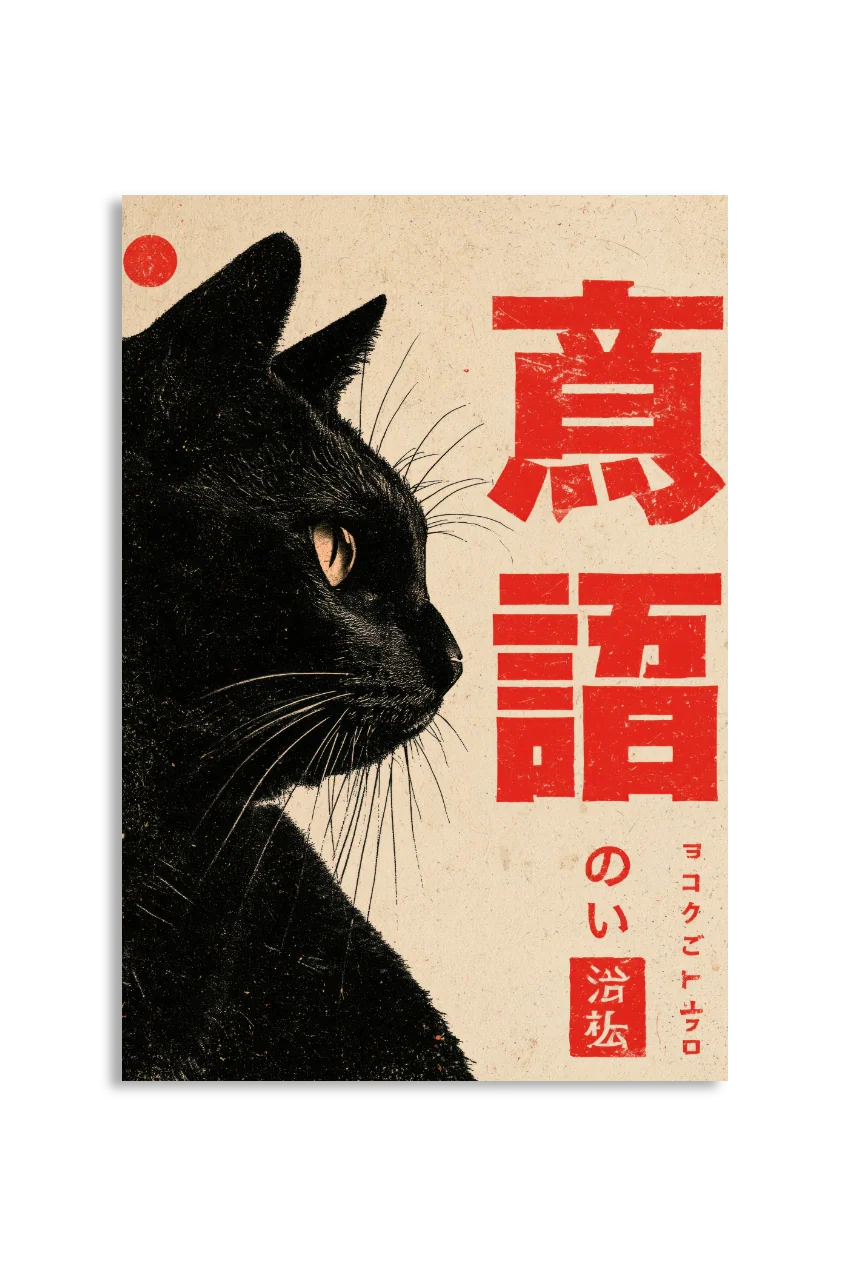 Akustikbillede med Japan Retro-motiv nr. 11