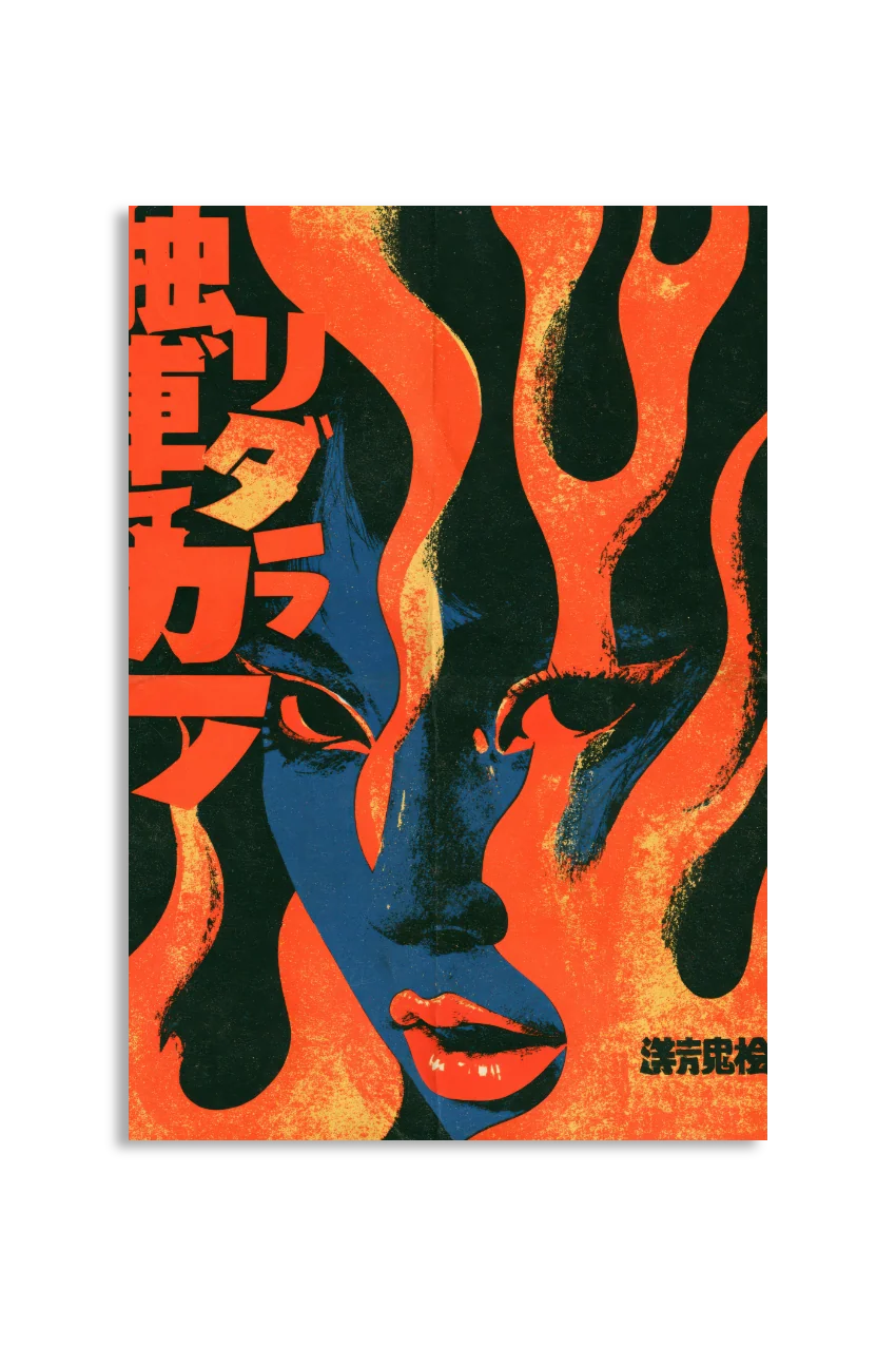 Akustikbillede med Japan Retro-motiv nr. 3