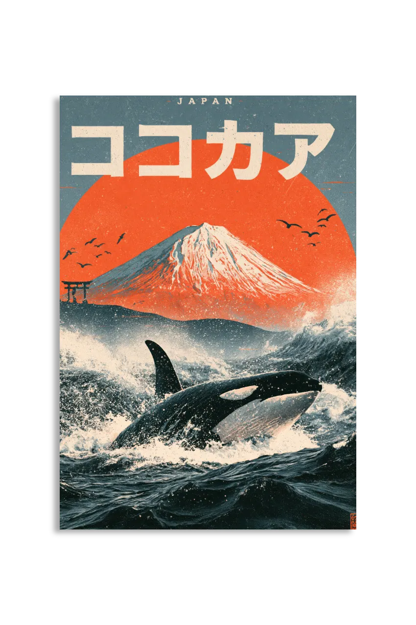 Akustikbillede med Japan Retro-motiv nr. 61