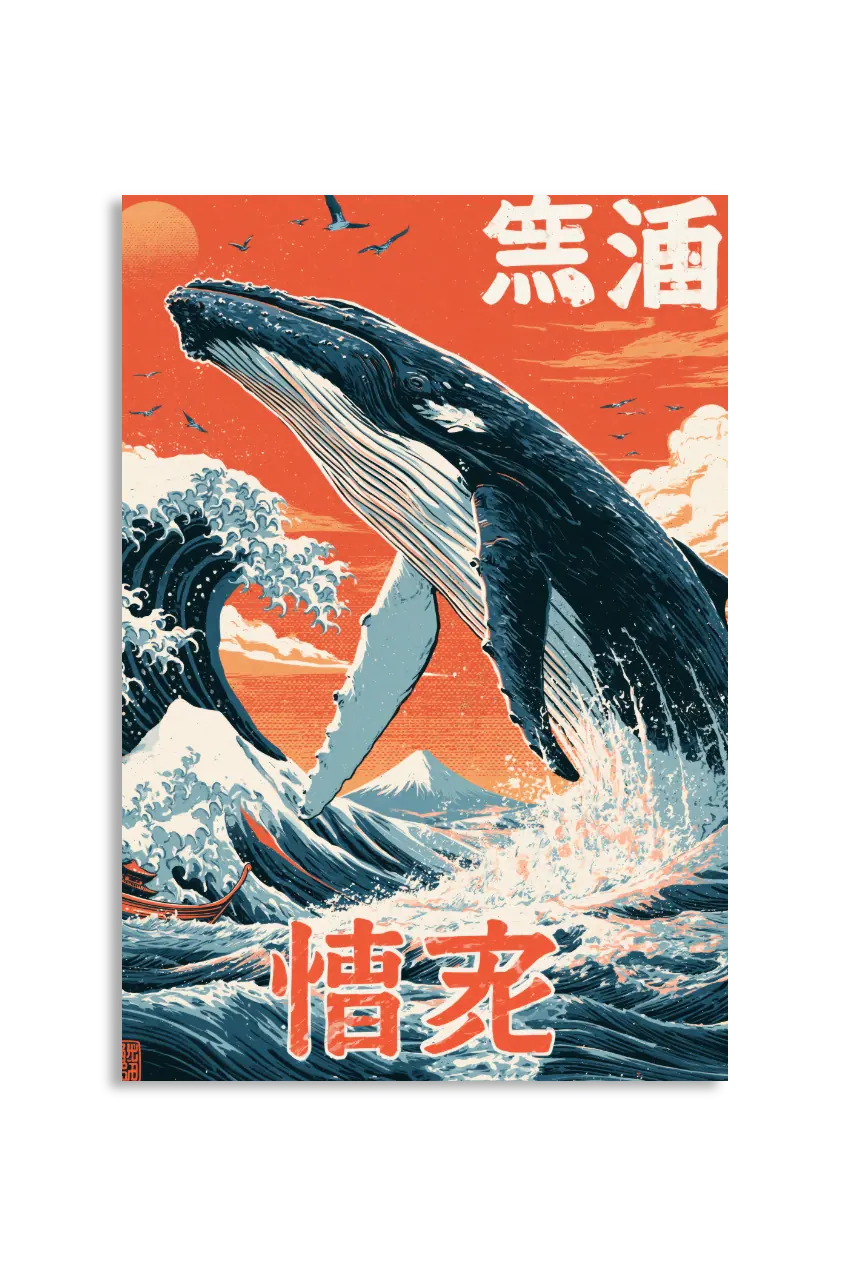 Akustikbillede med Japan Retro-motiv nr. 71