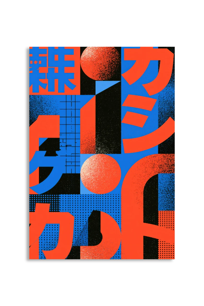 Akustikbillede med Japan Retro-motiv nr. 73