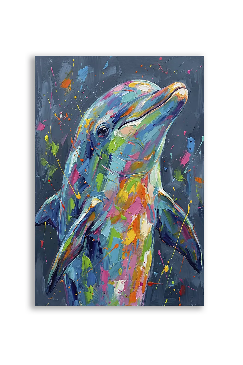 Akustikbillede med en springende delfin