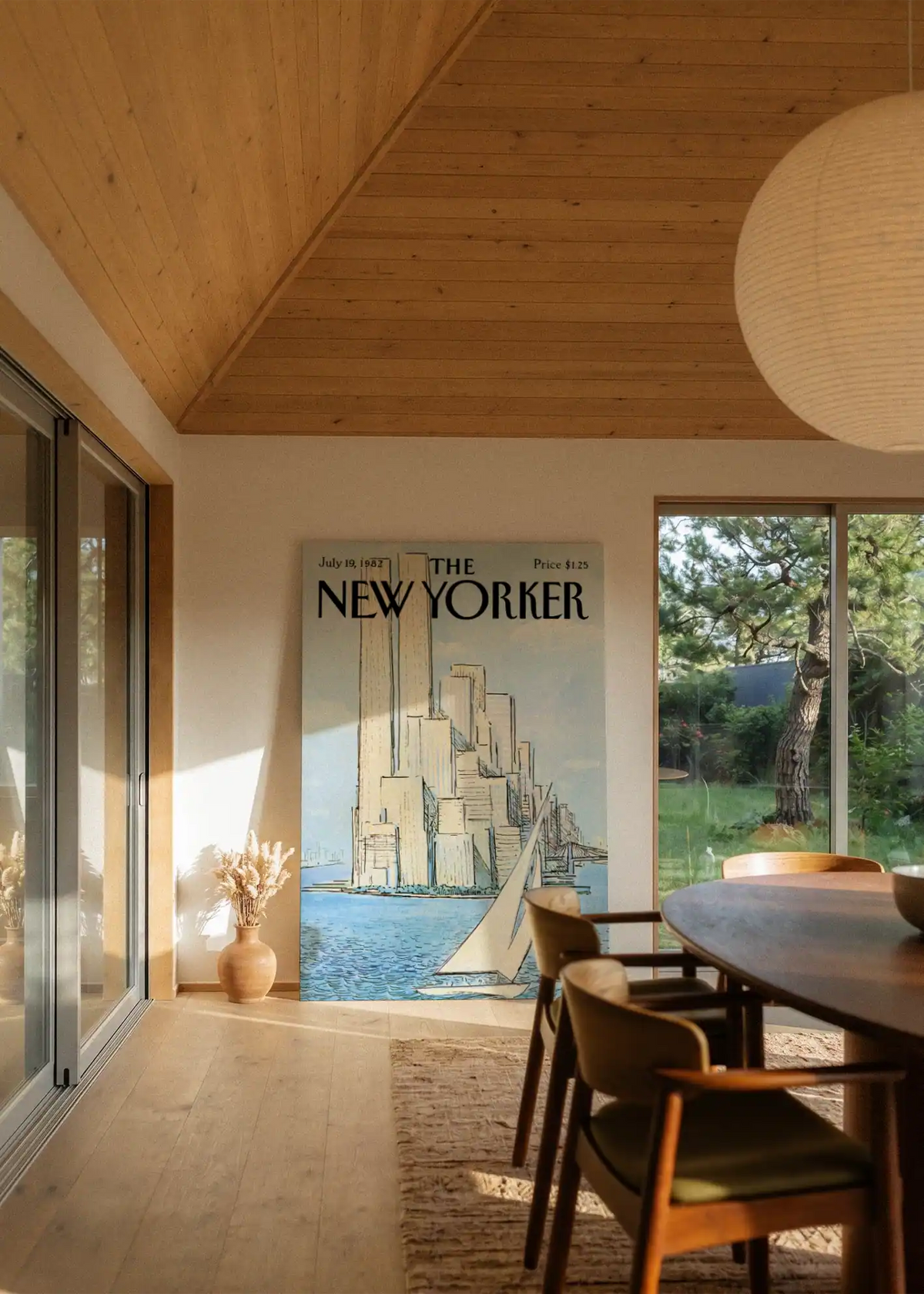 Akustikbillede med The NewYorker-motiv nr. 20 – i stuen
