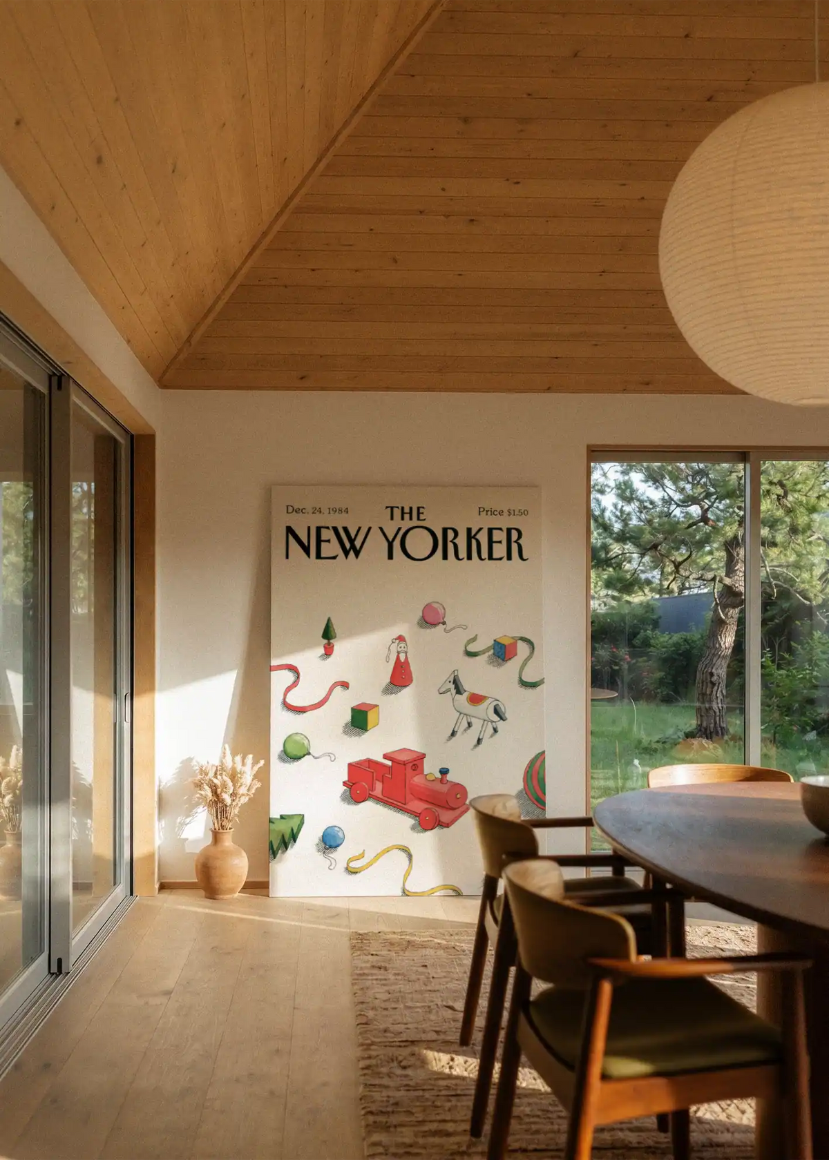 Akustikbillede med The NewYorker-motiv nr. 50 – i stuen