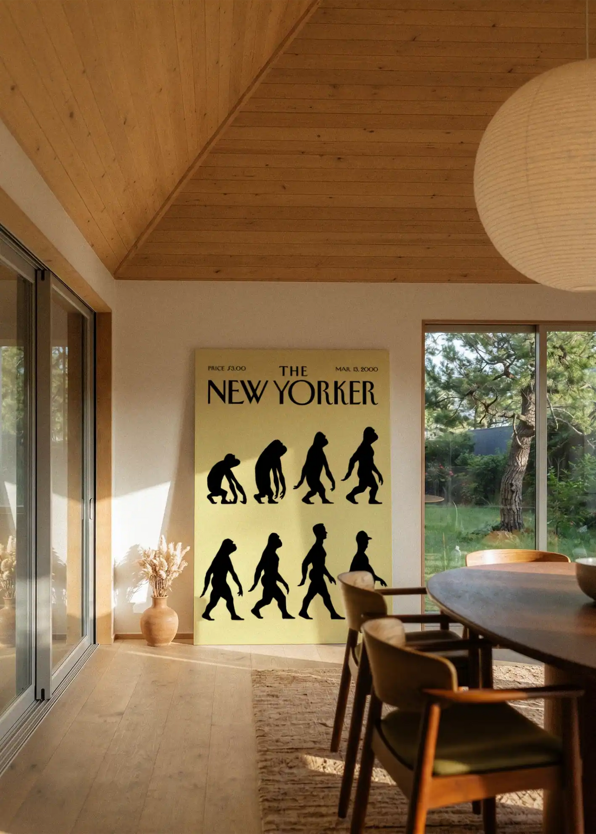 Akustikbillede med The NewYorker-motiv nr. 57 – i stuen