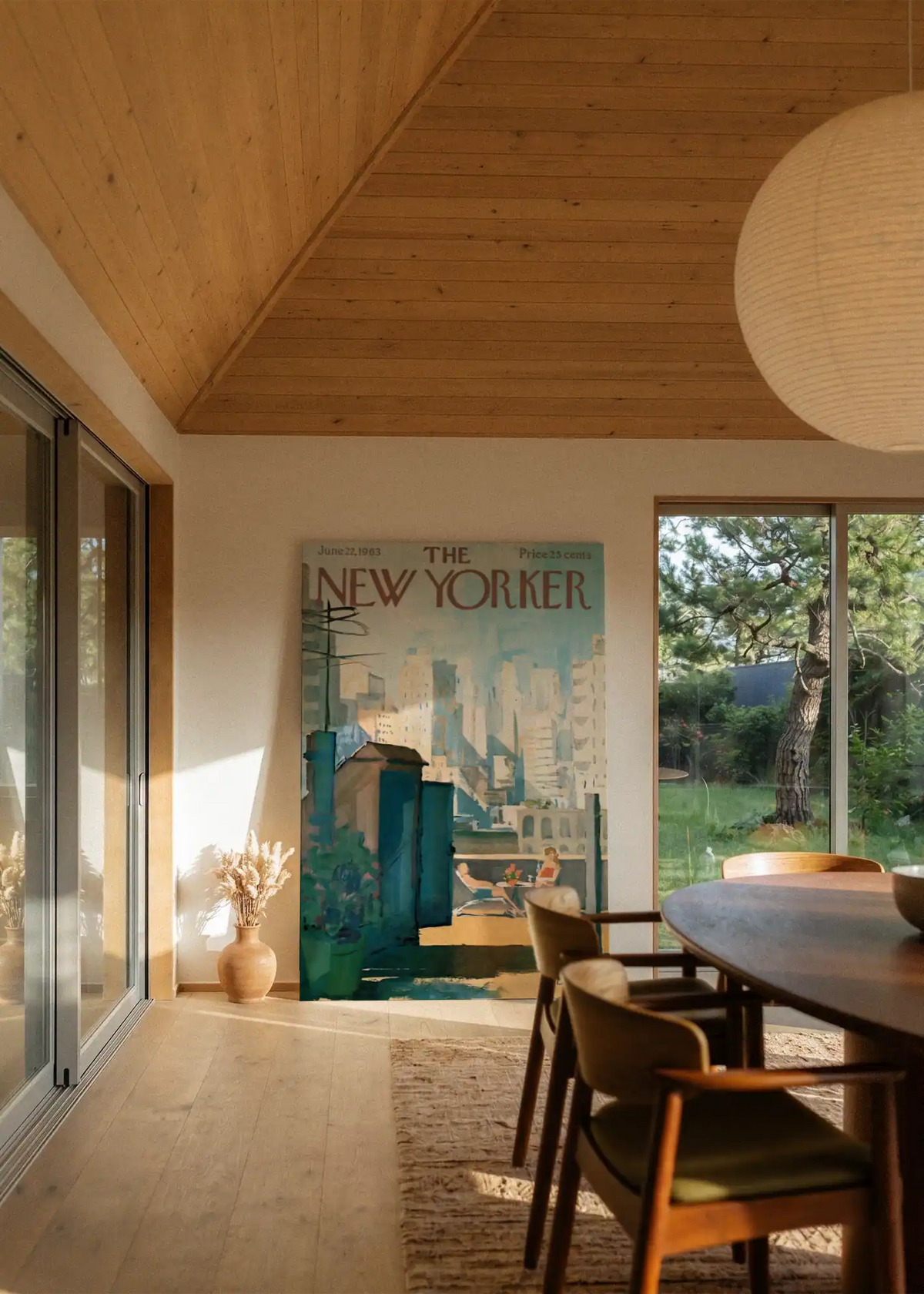 Akustikbillede med The NewYorker-motiv nr. 81 – i stuen