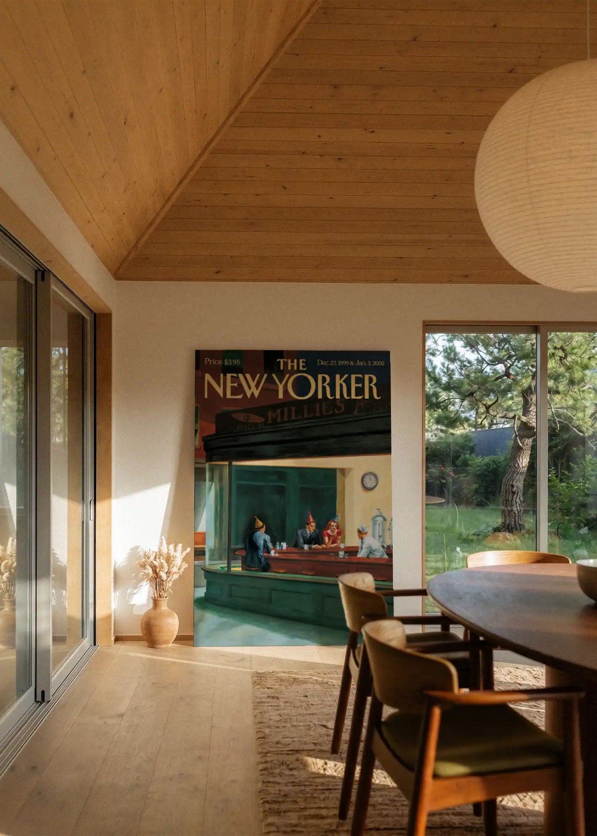 Akustikbillede med The NewYorker-motiv nr. 1 – i stuen