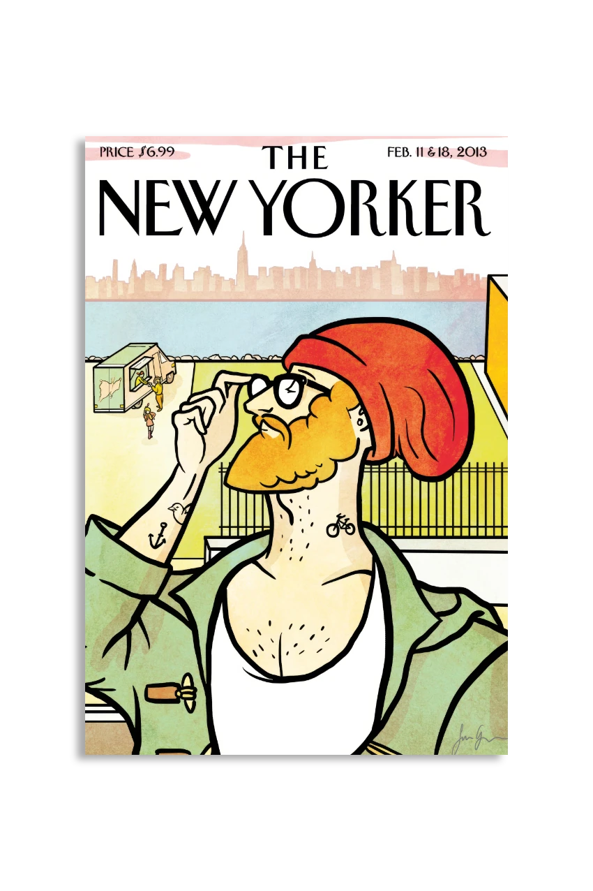 Akustikbillede med The NewYorker-motiv nr. 129