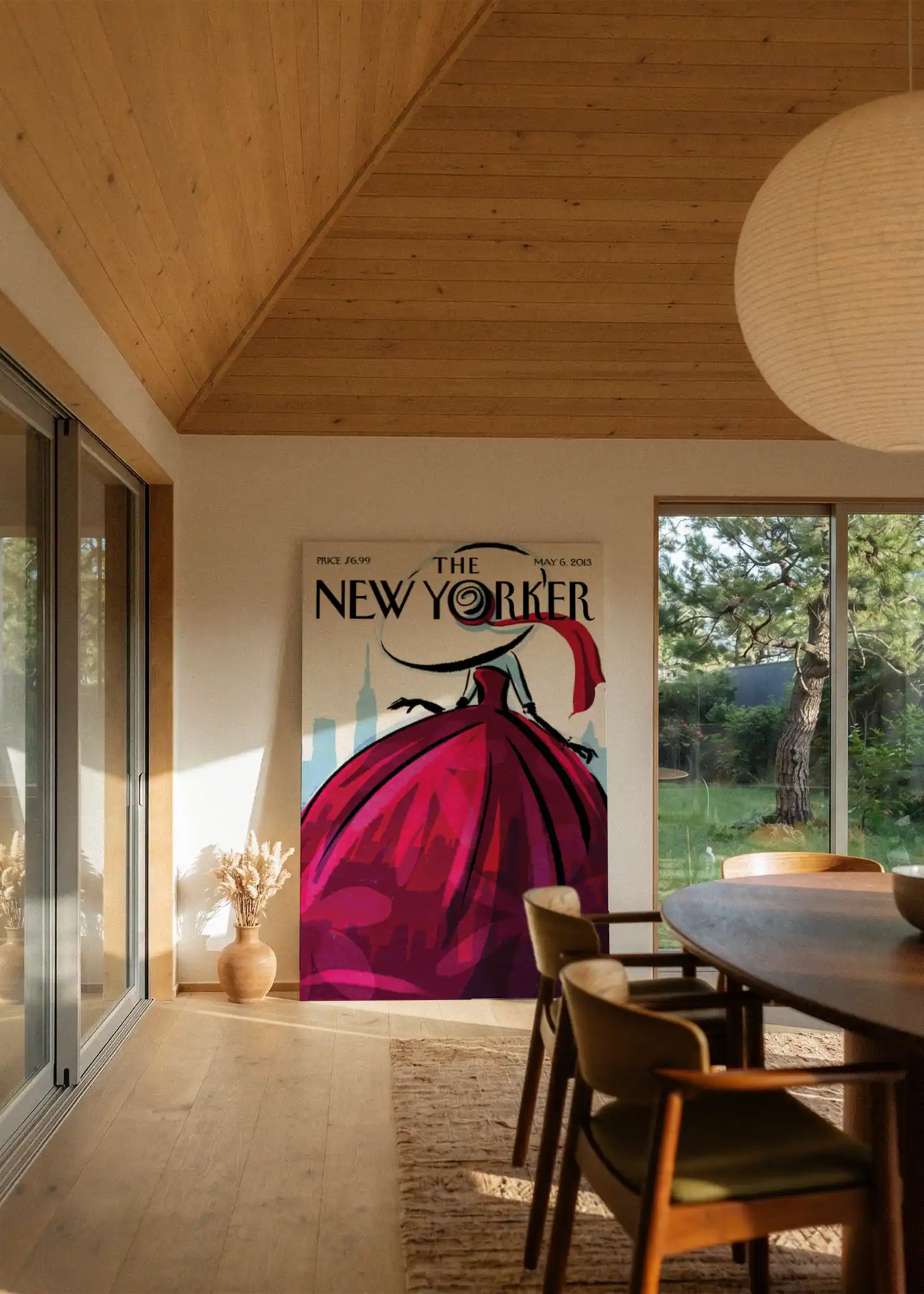 Akustikbillede med The NewYorker-motiv nr. 7 – i stuen
