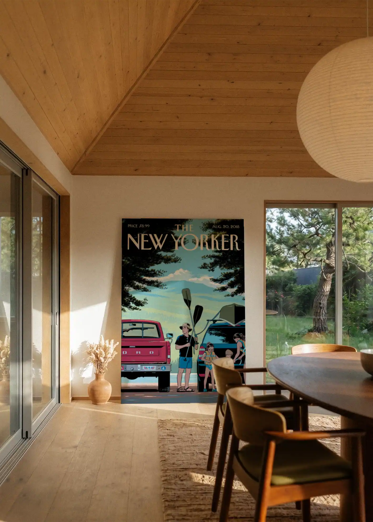 Akustikbillede med The NewYorker-motiv nr. 147 – i stuen
