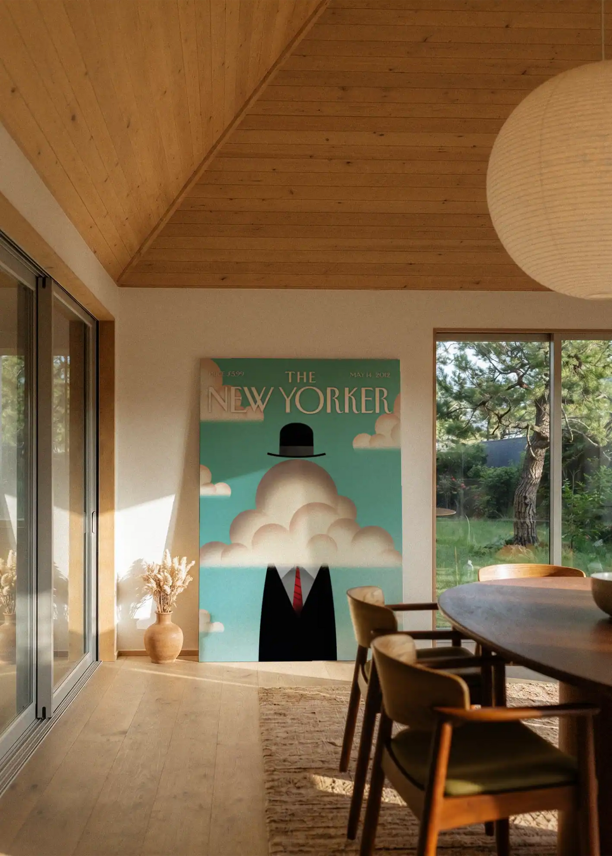 Akustikbillede med The NewYorker-motiv nr. 8 – i stuen