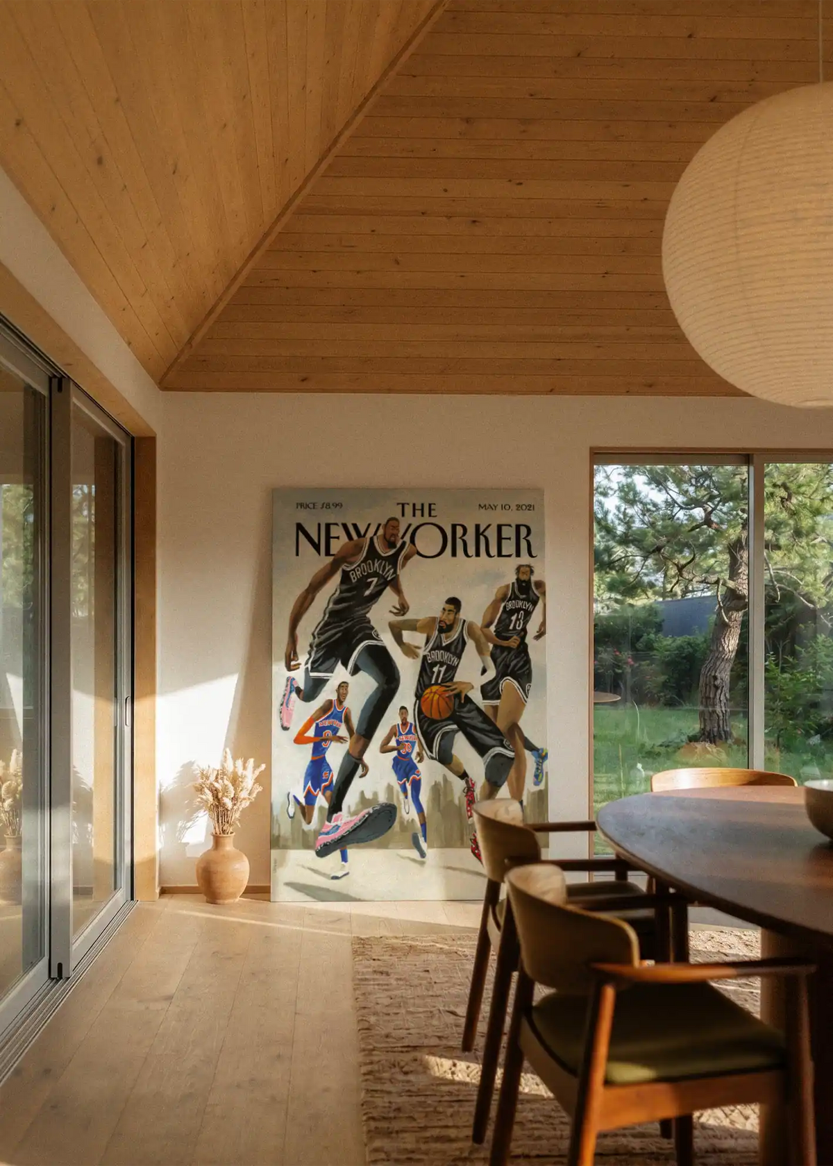 Akustikbillede med The NewYorker-motiv nr. 165 – i stuen