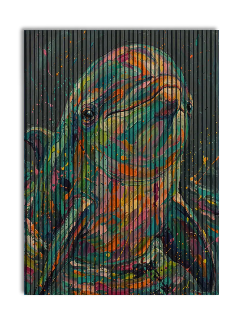 Akustikpanel med Painted Animal motiv nr. 17