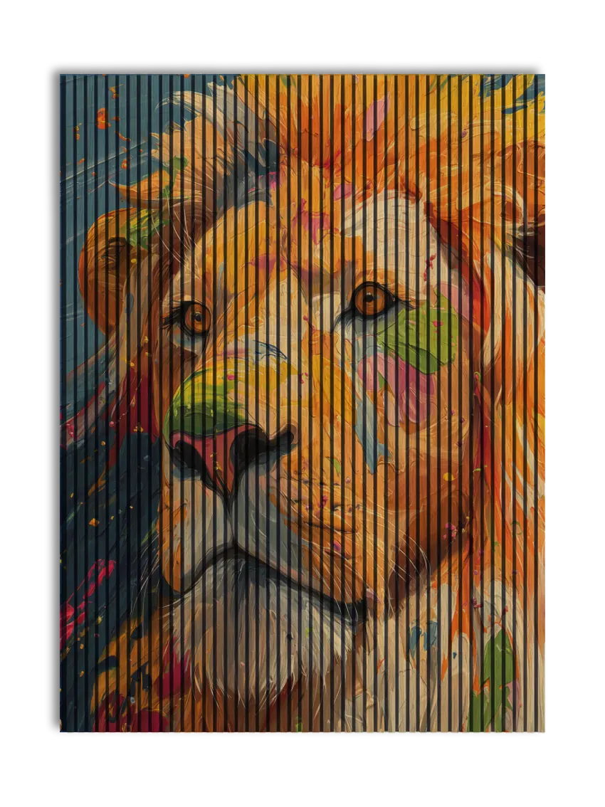 Akustikpanel med Painted Animal motiv nr. 5