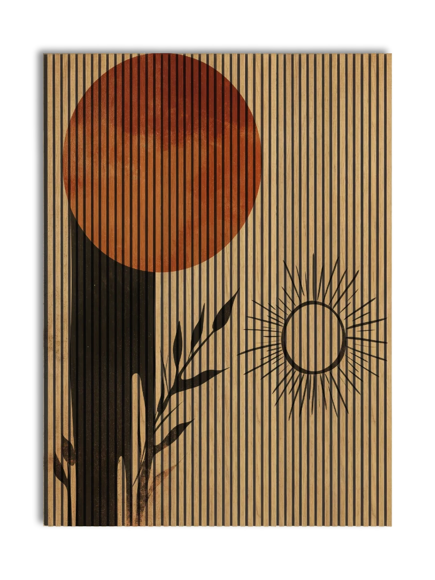 Akustikpanel med Abstract Nature-motiv nr. 3