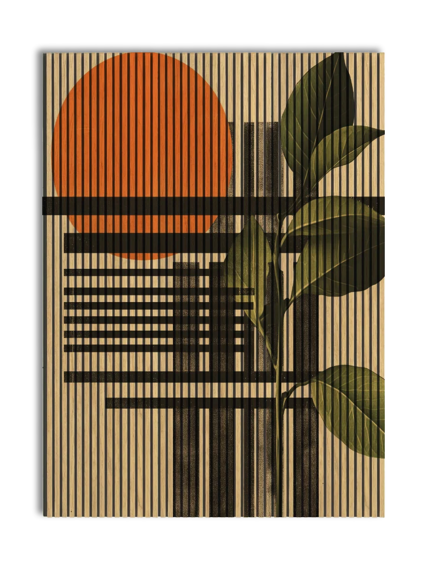 Akustikpanel med Abstract Nature-motiv nr. 5