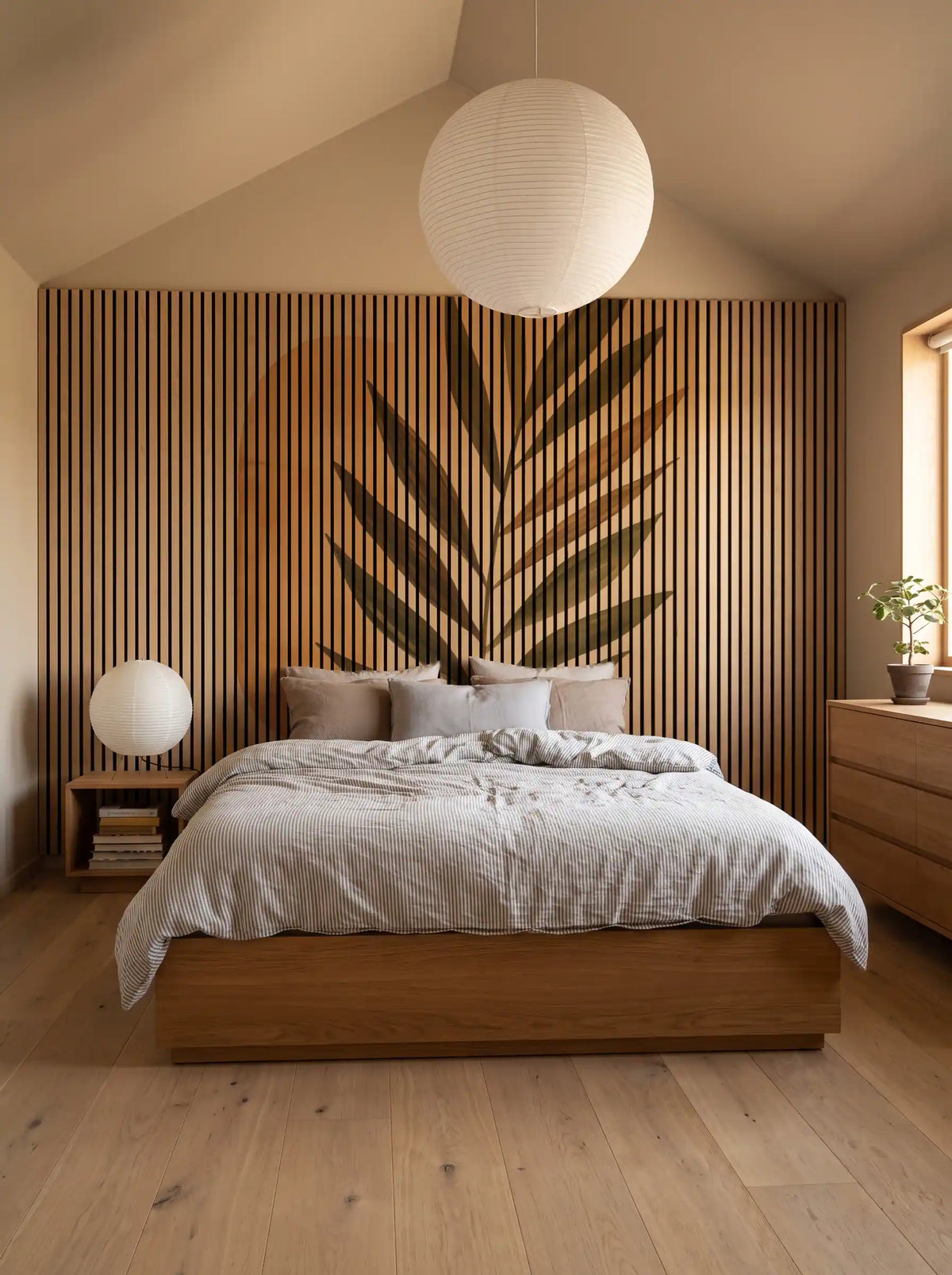 Akustikpanel med Abstract Nature-motiv nr. 10 – med reol