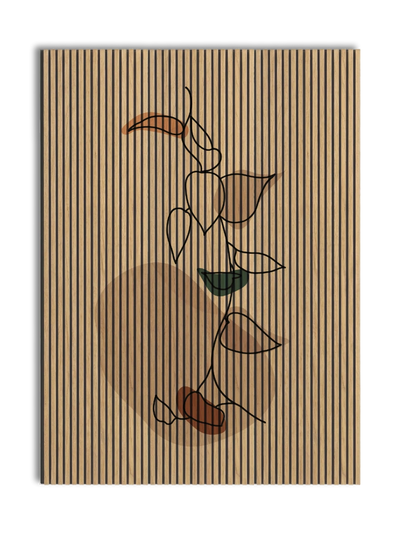 Akustikpanel med Abstract Nature-motiv nr. 33