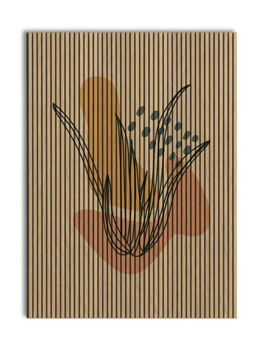 Akustikpanel med Abstract Nature-motiv nr. 45