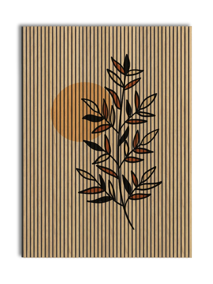 Akustikpanel med Abstract Nature-motiv nr. 55