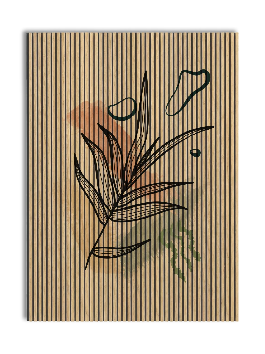 Akustikpanel med Abstract Nature-motiv nr. 58