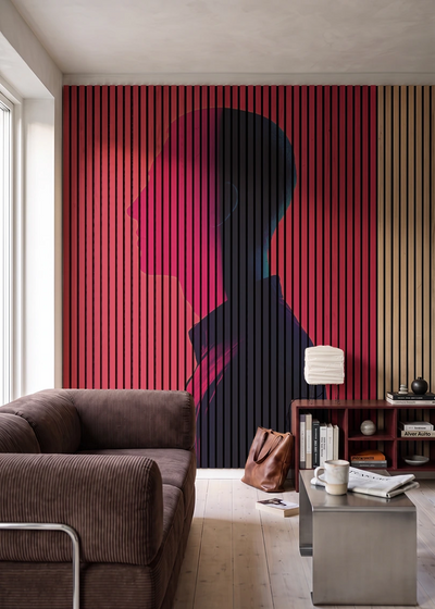 Akustikpanel med Artistic Pictures-motiv nr. 2 – i stuen