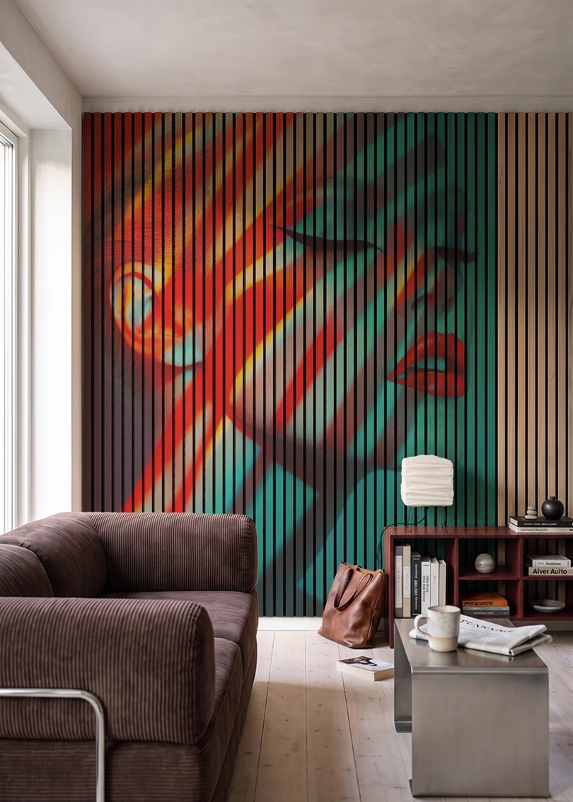 Akustikpanel med Artistic Pictures-motiv nr. 23 – i stuen