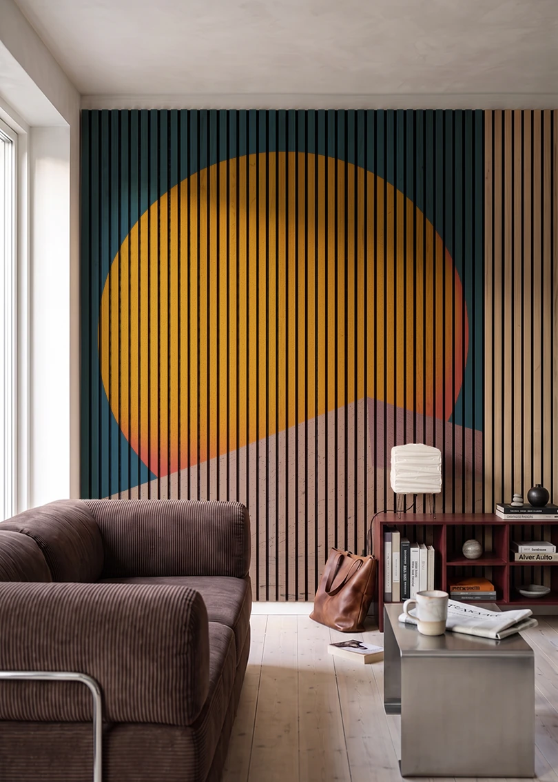Akustikpanel med Artistic Pictures-motiv nr. 32 – i stuen