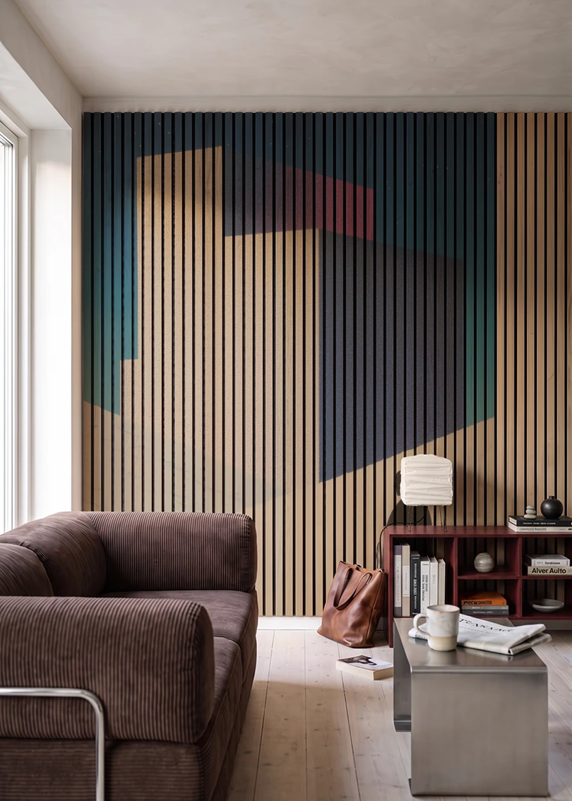 Akustikpanel med Artistic Pictures-motiv nr. 36 – i stuen