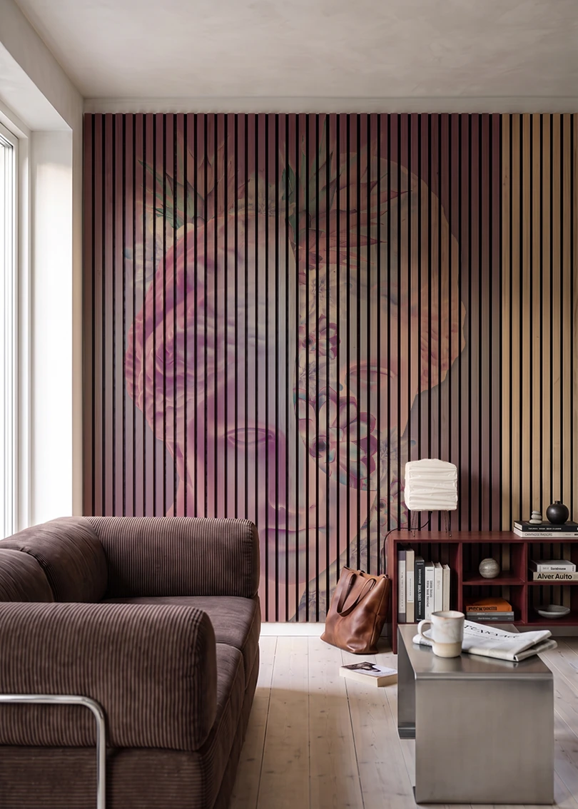 Akustikpanel med Bright And Colorful-motiv nr. 1 – i stuen