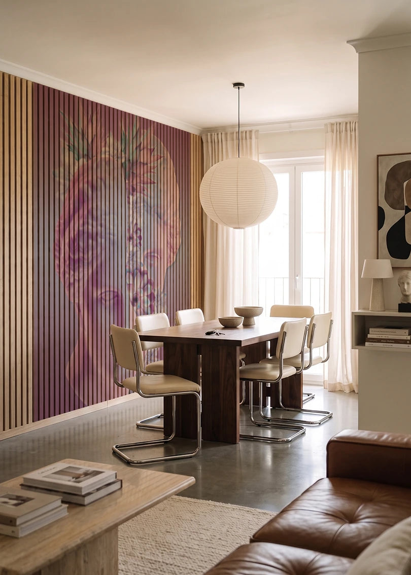 Akustikpanel med Bright And Colorful-motiv nr. 1 – i lyst rum