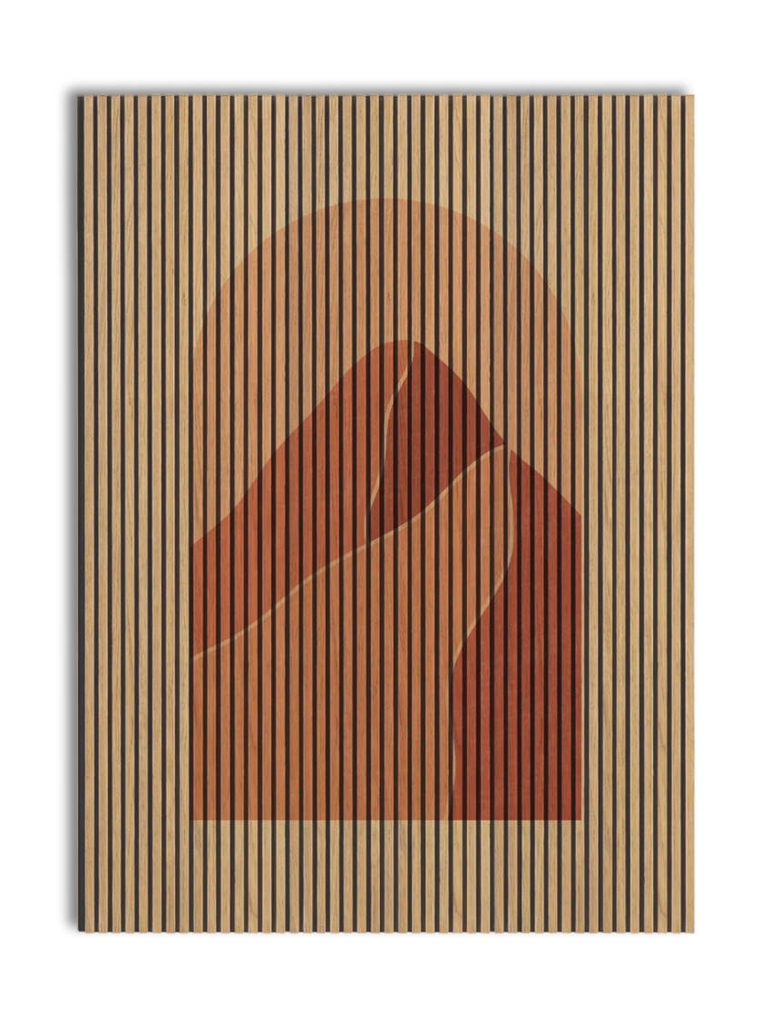 Akustikpanel med Geometric-motiv nr. 1