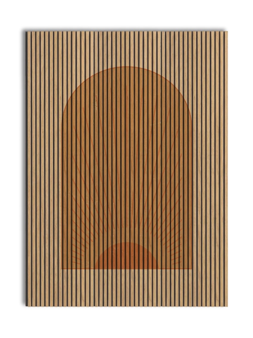 Akustikpanel med Geometric-motiv nr. 5