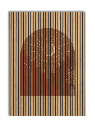 Akustikpanel med Geometric-motiv nr. 8
