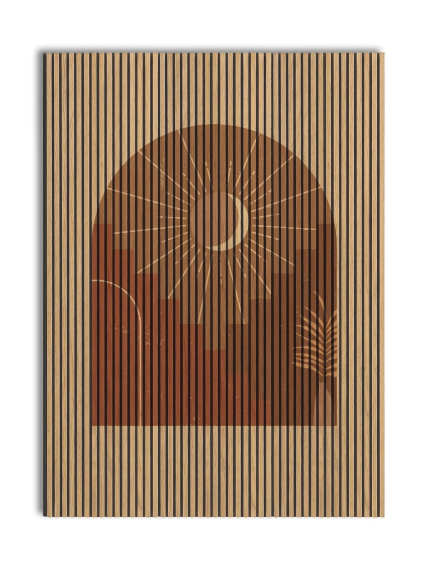 Akustikpanel med Geometric-motiv nr. 8