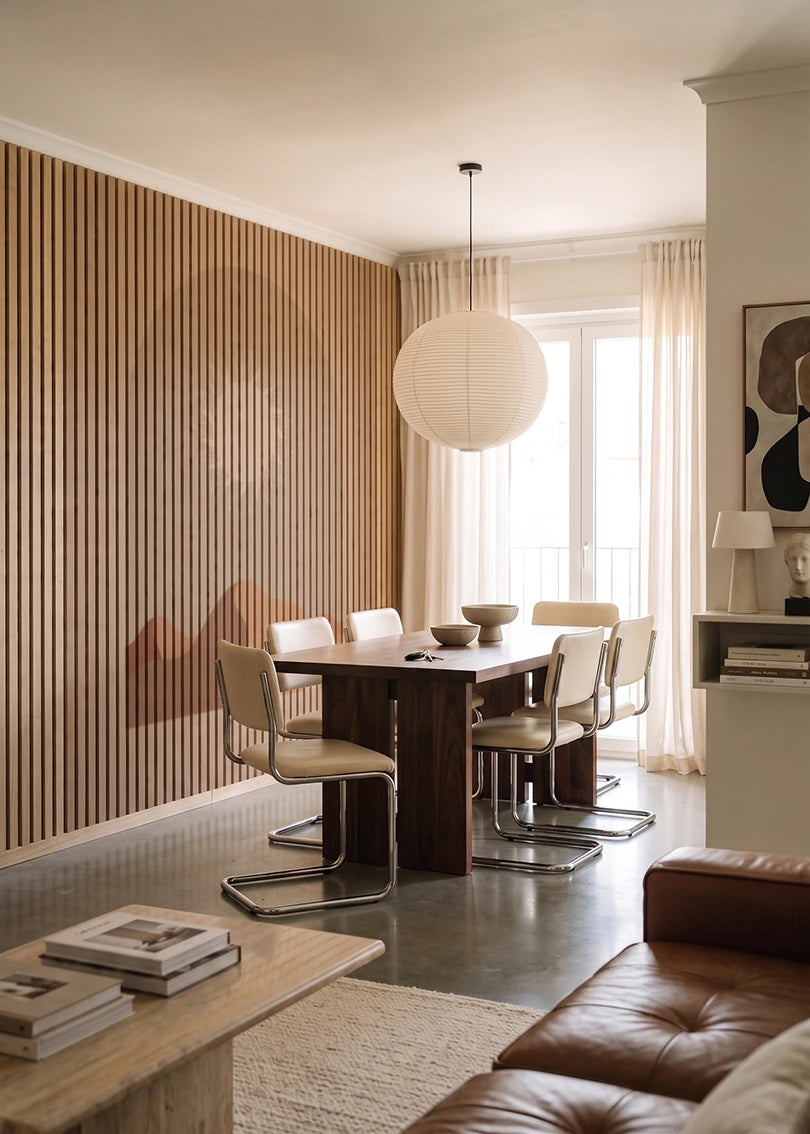 Akustikpanel med Geometric-motiv nr. 9 – i lyst rum