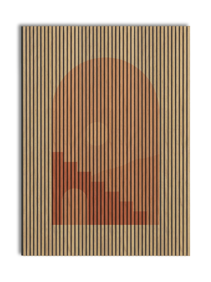 Akustikpanel med Geometric-motiv nr. 11