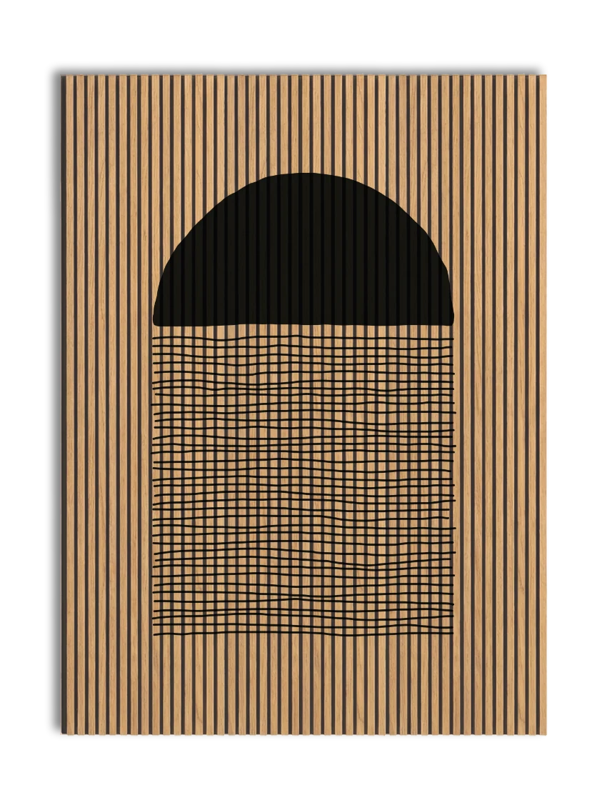 Akustikpanel med Geometric-motiv nr. 13