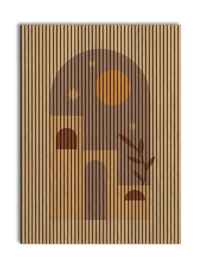Akustikpanel med Geometric-motiv nr. 14