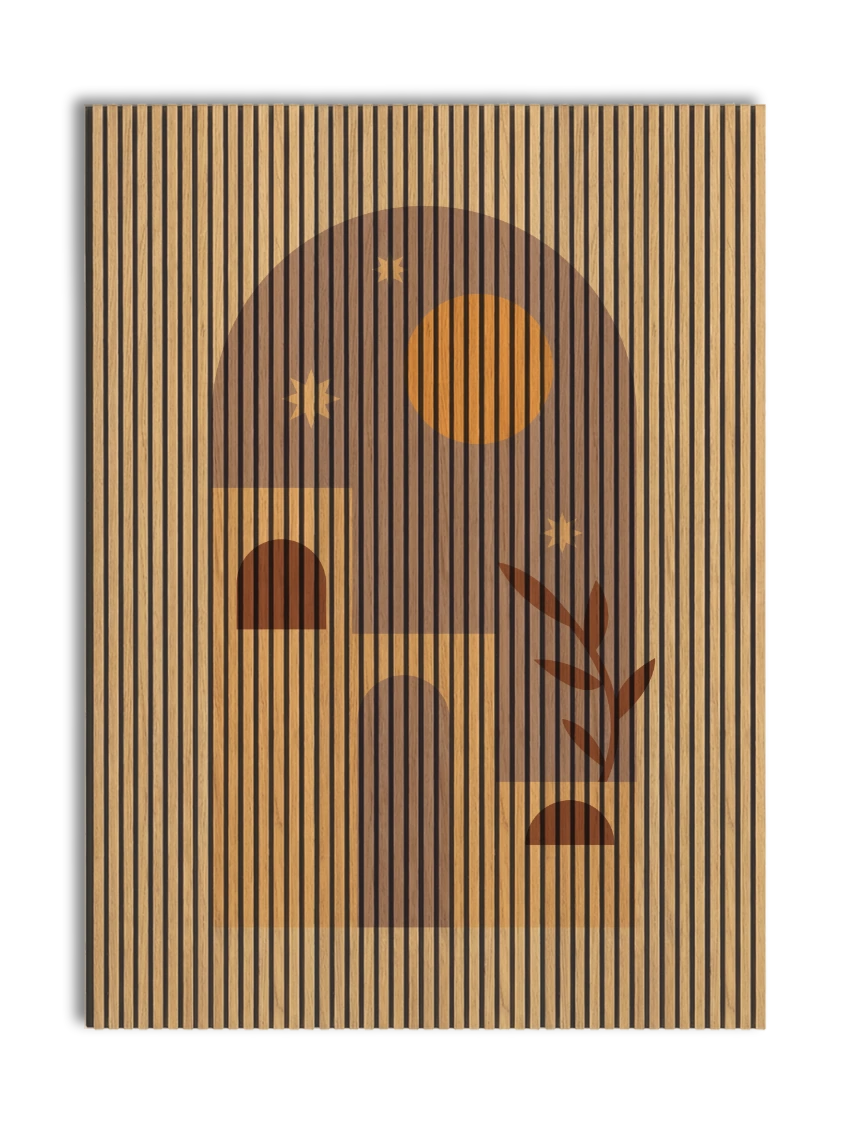 Akustikpanel med Geometric-motiv nr. 14
