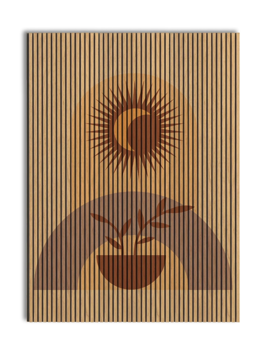 Akustikpanel med Geometric-motiv nr. 15