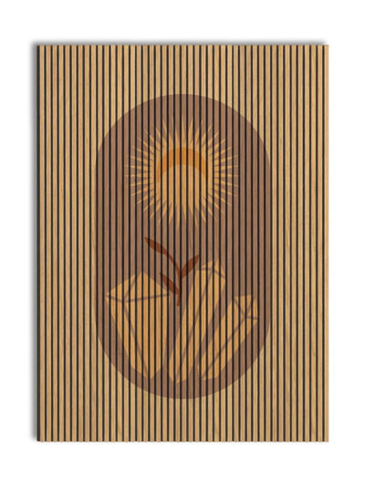 Akustikpanel med Geometric-motiv nr. 16