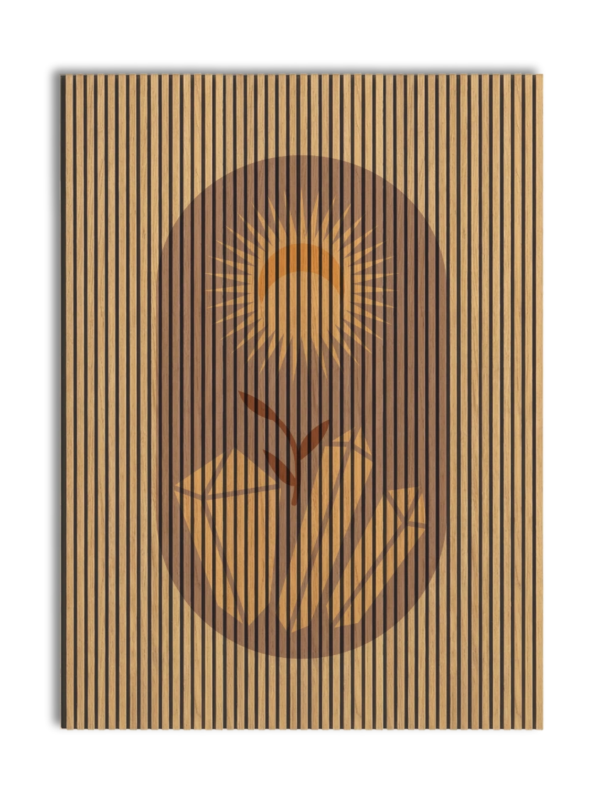 Akustikpanel med Geometric-motiv nr. 16