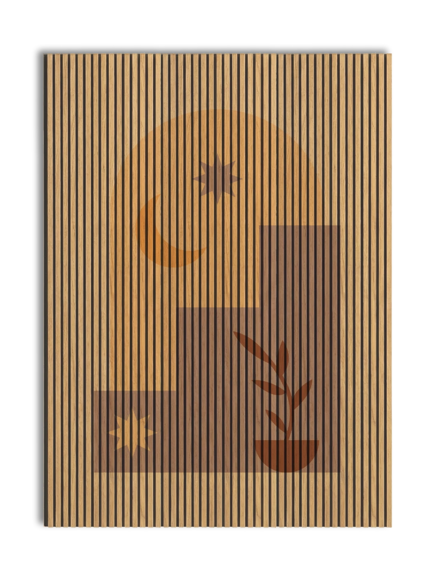 Akustikpanel med Geometric-motiv nr. 19
