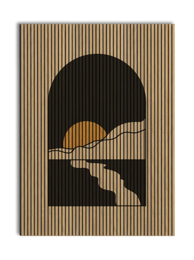 Akustikpanel med Geometric-motiv nr. 20