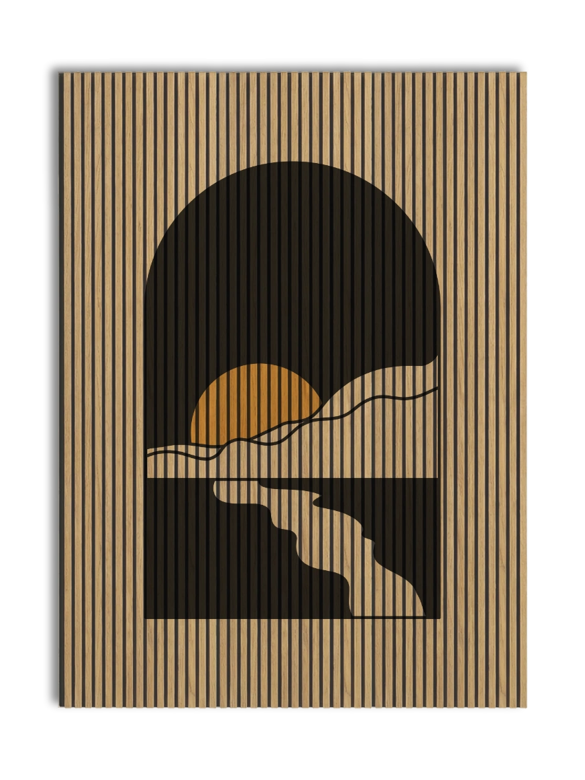 Akustikpanel med Geometric-motiv nr. 20