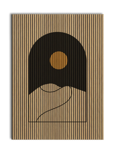 Akustikpanel med Geometric-motiv nr. 21
