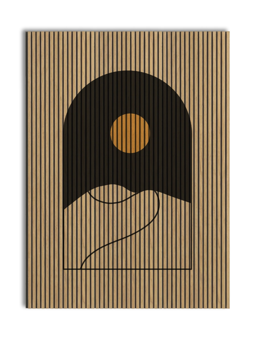 Akustikpanel med Geometric-motiv nr. 21