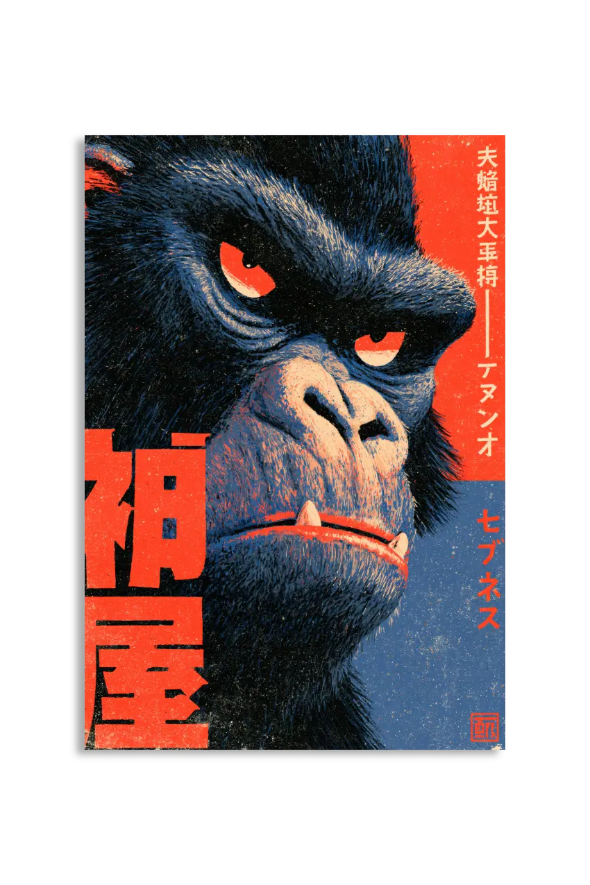 Akustikbillede med Japan Retro-motiv nr. 12