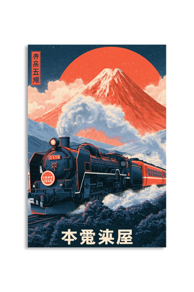 Akustikbillede med Japan Retro-motiv nr. 13